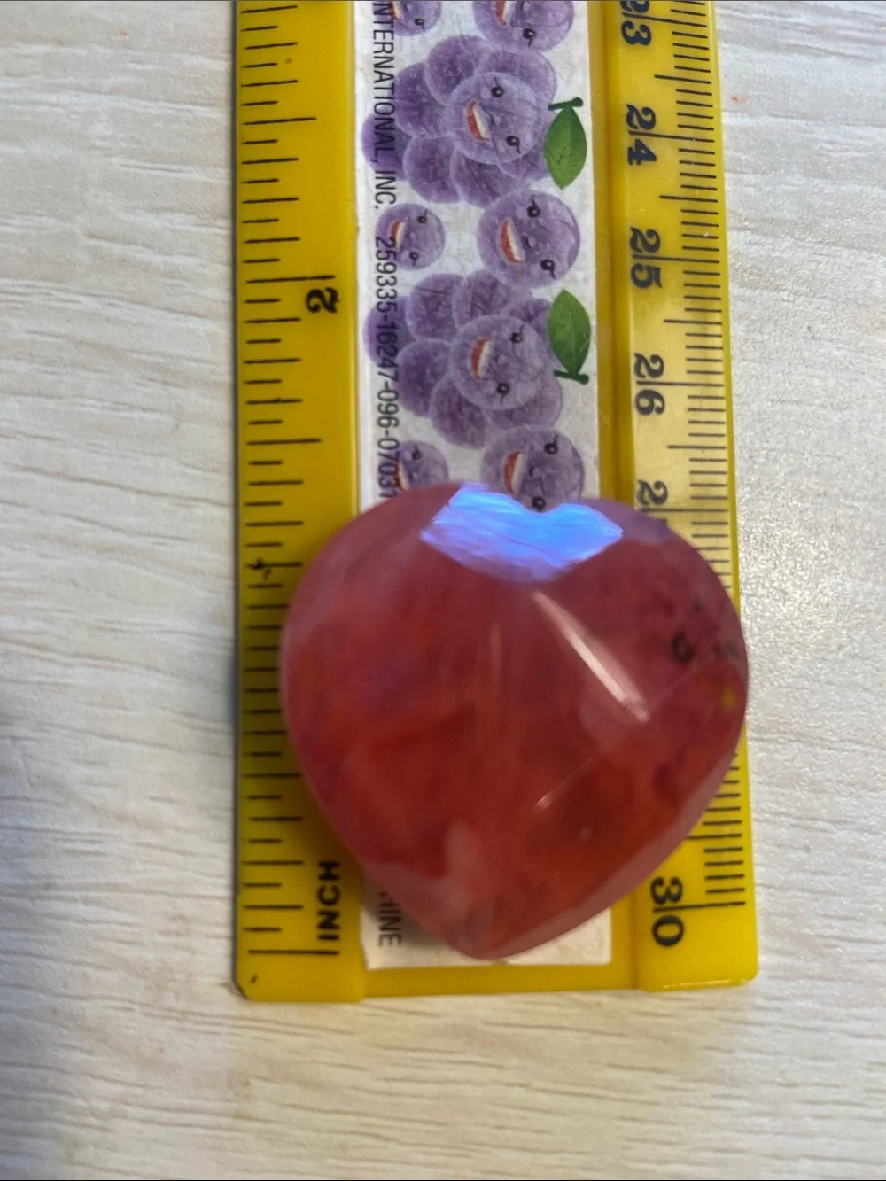 Red Heart Gemstone Accent - Decorative Home Accent
